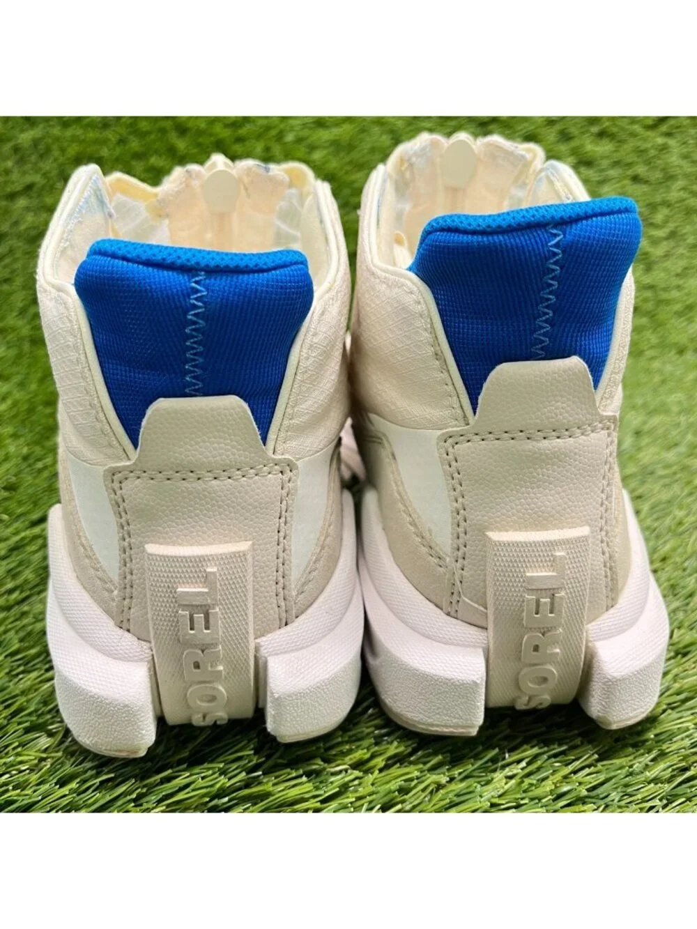Sorel Ona 718 Mid Womens Size 7 Beige Blue Casual Classic Walking Snow Boots